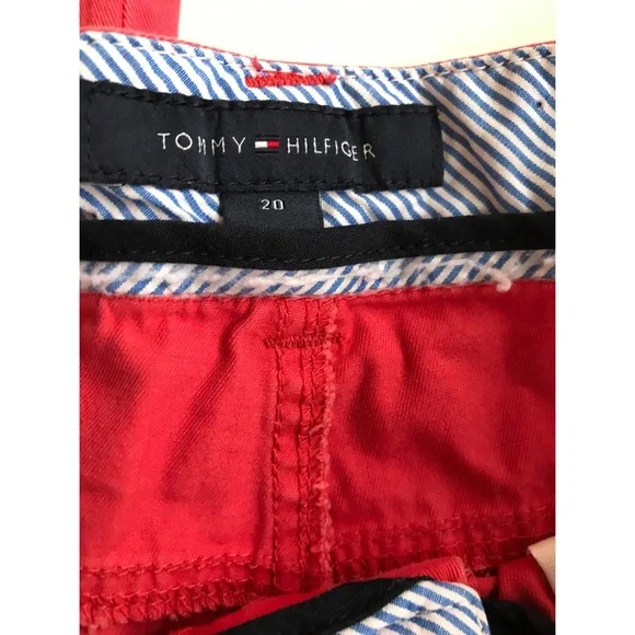 Tommy Hilfiger Boys Size 20 Coral Chino Pants Straight Leg Casual Preppy - Picture 7 of 7